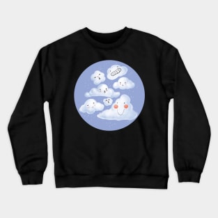 Cloud Family - Sticker Crewneck Sweatshirt